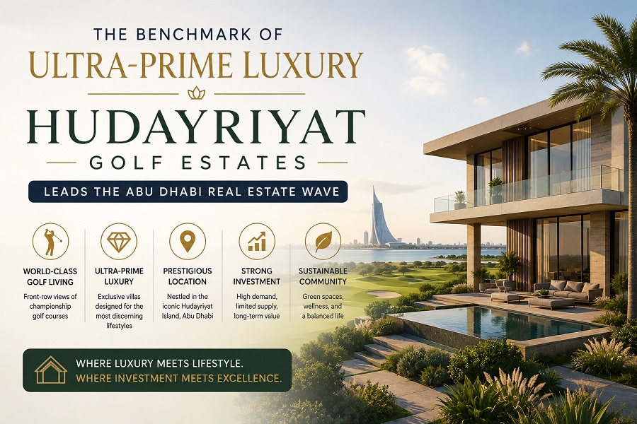 The Benchmark of Ultra-Prime Luxury: Hudayriyat Golf Estates Leads the Abu Dhabi Real Estate Wave Hudayriyat Golf Estates